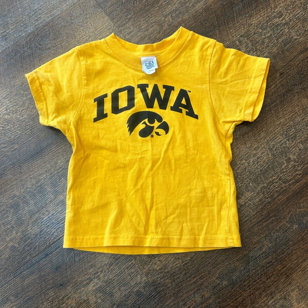 Iowa Kids Yellow Graphic Tee